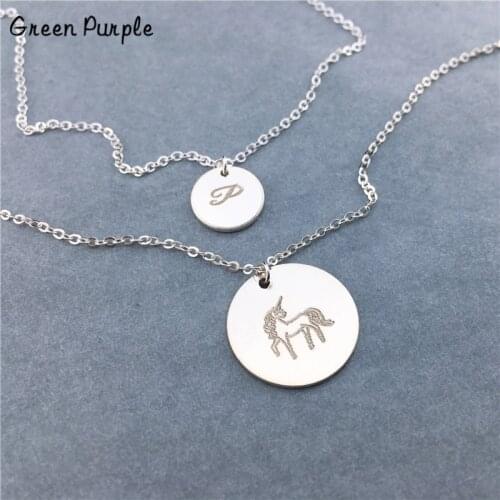 925 Silver Layered Coin Necklace Name Chocker Handmade Letter Jewelry Pendants Boho Kolye Necklace for women