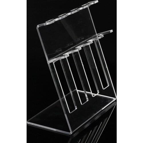 Plexiglass Pipette Stand Transparent Pipettor Rack Z-shaped PMMA Holder Up To 5 Multi-channel Pipettes/ Single-channel Pipettors