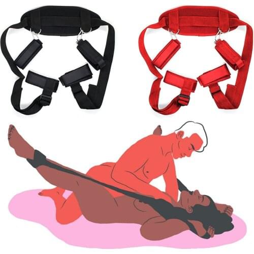 Mouth Gag Handscuff Neck Ankle Cuffs Open Leg Sex Toys For Women Bondage Restraints Sex Toys For Couples Adult Games Bdsm Toys