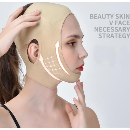 V Line Face Shaper Elastic Face Slimming Bandage Women Chin Cheek Lift Up Belt Facial Anti Wrinkle Strap Face Slim Tool Massager
