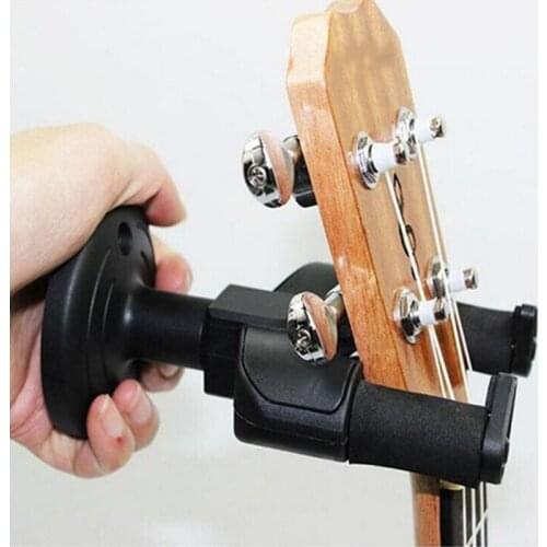Guitar Hanger Stand Wall Mount Holder Hook for Electric Guitar Acoustic Guitar Mandolin Ukulele (Black)