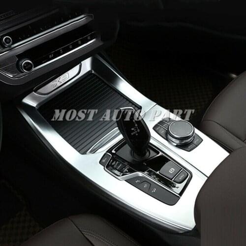 ABS Plastic Interior Center Console Gear Shift Panel For BMW X3 X4 G01 G02 2018-2021 2pcs LHD Car Decoration Car Trim
