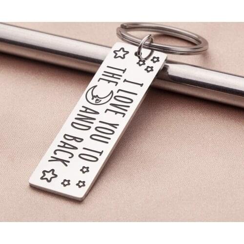 I I Love You Keychain Gift I Love You To The Back Couple Keychain Gifts for Girlfriend Boyfriend Friends Wife Him Her Husband
