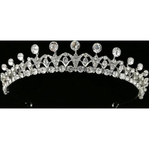 Wedding Bride Princess Crystal Crown Bridal Tiara Mermaid Crown Rhinestone Headpiece Women Hair Accessories Wedding Headwear