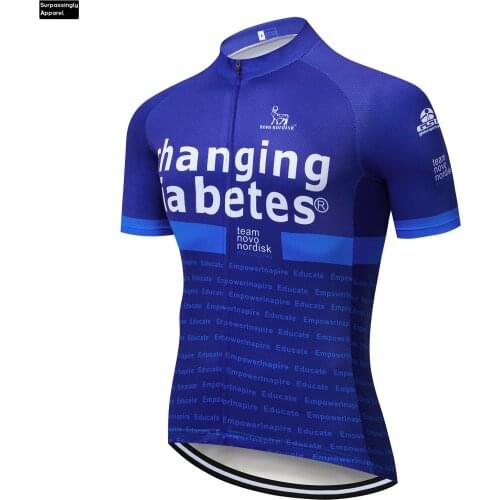 2019 6XL Changing Blue Cycling Team Clothing Bike Jersey Mens Bicycle Shirts Short Seeves Pro Cycling Jerseys Bike Top Maillot