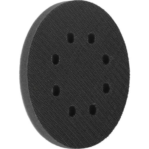 3pcs 5inch Soft Sponge Interface Cushion Pads 8 Holes Hook Loop Protecting Sanding Discs Polishing Waxing Buffing Pads