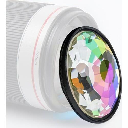 77mm Handheld Lens Filter Photography FX Prism Film Edition Limited Filter FX Colored Kaleidoscope Camera Kaleidoscope Phot C2G2
