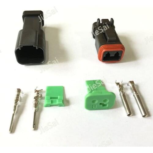 Auto DT 2 Pin Deutsch DT04-2P-E005 DT06-2S-EP06 Waterproof Female Male Automotive Connector Auto Plug For Mazda