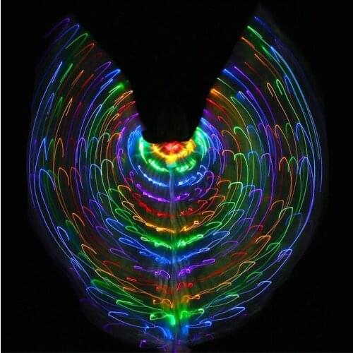 BC36 Colorful led light costumes luminous glowing cloak bellydance dress stage wears cloth performance party club ds dj outfit