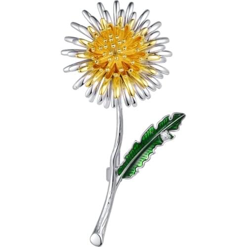 Daisy Sunflower Brooches For Women Collar Pin New Copper Brooch Pins Fashion Clothing Jewelry accesorios mujer 2020 Gift