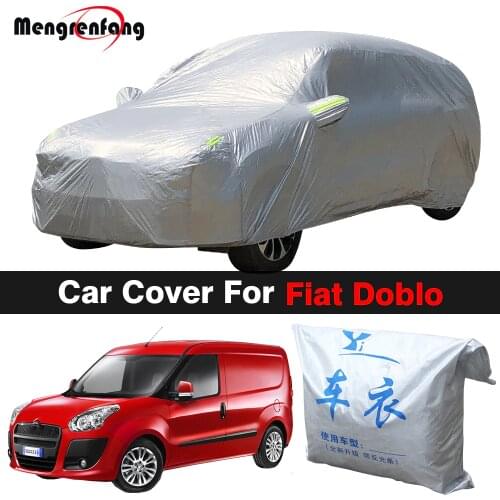Full Car Cover Outdoor Anti-UV Sun Shade Snow Rain Dust Protection Auto Cover For Fiat Doblo Ratico Panorama