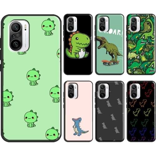 Fun Dinosaur Pattern Dino For Xiaomi Mi 9T 10T Pro Mi Note 10 Lite A2 Mi 11 9 A3 Case For POCO F3 X3 Pro M3 Cover