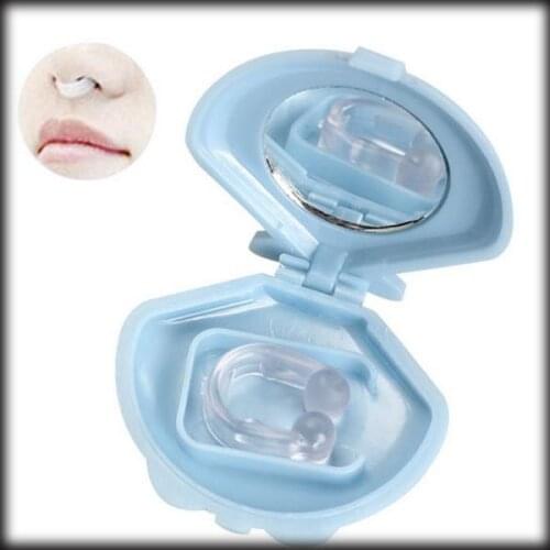 By dhl or ems 2000 pcs Soft Silicone Anti Snore Stop Snoring Nose Clip Stopper Apnea Device Health Care Sleeping Aid Case Mirror