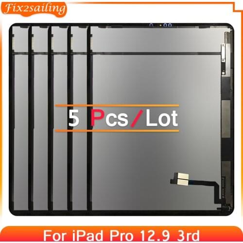 5Pcs For Apple iPad Pro 3 12.9 3rd 4th Gen 2018 A1876 A2014 A1895 A1983 LCD Display Digitizer Sensors Assembly Panel Replacement