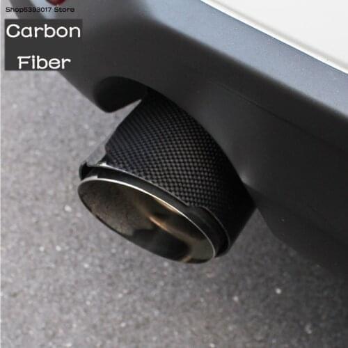 For Toyota RAV4 RAV-4 XA50 2019 2020 2021 Car Exhaust Muffler Tip Carbon Fiber Exhaust Tail Muffler Pipe Replacement Accessories