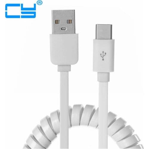 USB 3.1 Type C to USB 2.0 Male Charging Date Spring Cable for Oneplus2 3 Letv Phone Google 6P 5X ZUK Z1 Z2 HUAWEI P9 MATE9 LG G5
