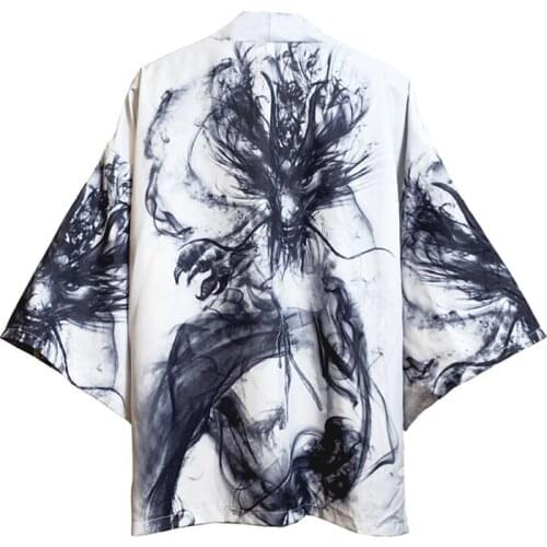 Yukata haori Japanese kimono cardigan men haori yukata male samurai costume clothing kimono jacket mens kimono shirt new robe