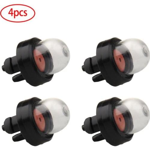 4Pcs New Carburetor Oil bubble Petrol Snap in Primer Fuel Bulb Pump Kit For Ryobi Walbro Husqvarna Chainsaws Trimmer Clear