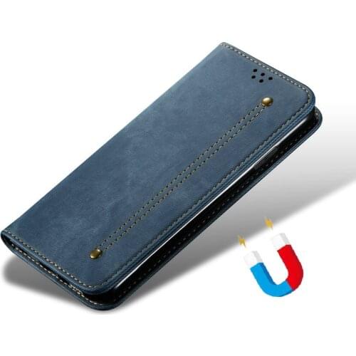 Oneplus N200 Ce Cowboy Leather Case Flip Magnetic Cover Oneplus N200 Jeans Wallet Card Holder Cases Oneplus N200 5g Bags Fundas