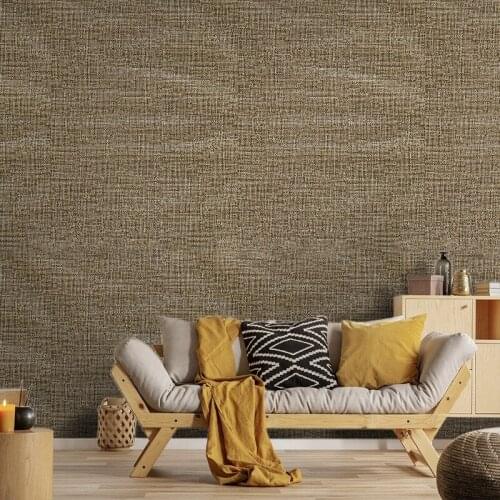 Retro Straw Weave Wallpaper Bedroom Living Room Wall Decoration Self-adhesive Bathroom Waterproof Wall Stickers Room Decor Art