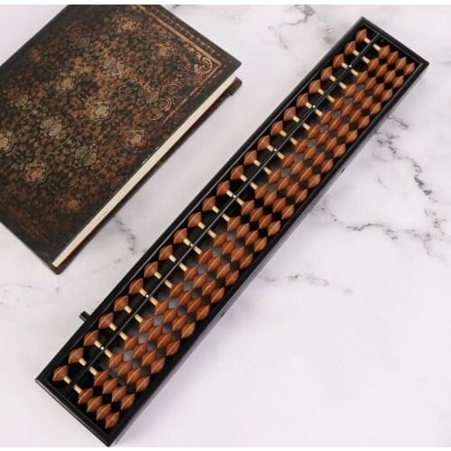 Portable Chinese 23 Digits Column Abacus Arithmetic Soroban Calculating Counting Math Learning Tool for Children teacher