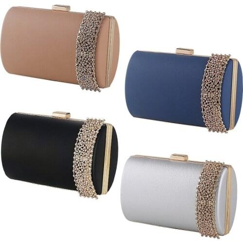 Designer Diamond Evening Clutch Bag Women Luxury Purse Bags Wedding PU Handbags Bridal Clutches Bag Chain Mini Shoulder Bag X31R