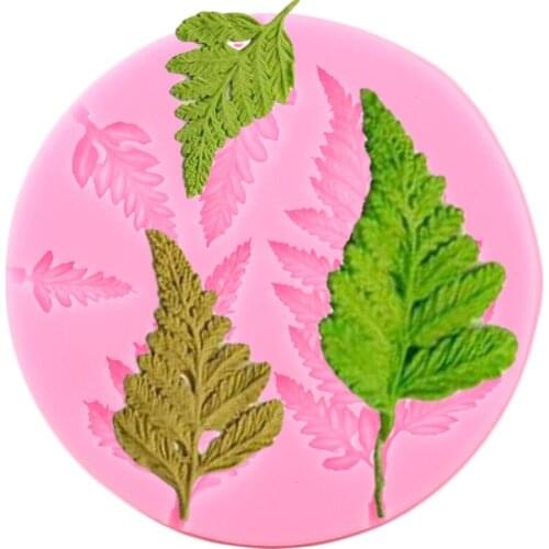 Fern Leaf Silicone Sugarcraft Mold Fondant Mold Cake Decorating Tools Chocolate Gumpaste Mold Polymer Clay Cake Decorating Tools