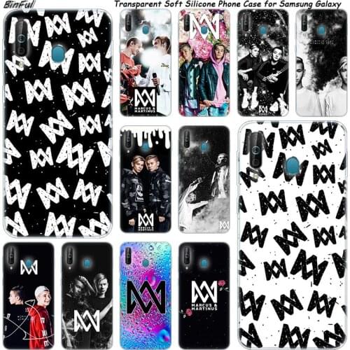 Marcus & Martinus Silicone Phone Case For Samsung Galaxy A80 A70 A60 A50 A40 A40S A30 A20E A2CORE M40 Note 10 Plus 9 8 5 Fashion