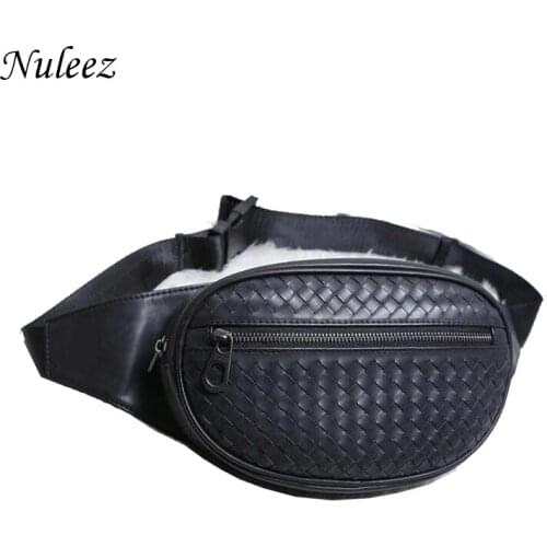 Woven Leather Waist Bag Men V Sport Man Knitting High Quality Wallet Luxury Gift for Gentlemen Daily Clutch Wallet