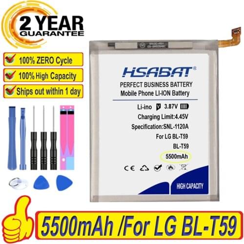 Top Brand 100% New 5500mAh BL-T59 Battery for LG Batteries + free tools