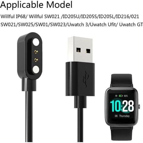 USB Charging Phone Cable Data Cord Magnetic Power Fast Charger Compatible with ID205L Uwatch 3 Ufit Overload Protection