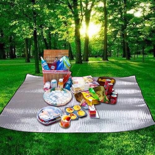 Waterproof Outdoor Picnic Mat Two-Sided Silver Beach Camping Tent Travel Mattress Sleeping Pad 100% Brand New And High Quality
