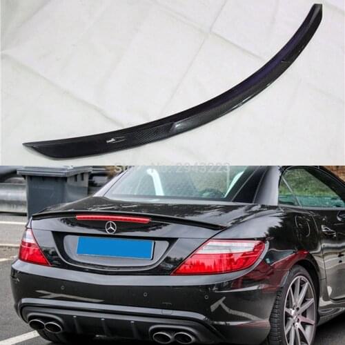 Carbon Fiber Rear Lip Trunk Spoiler Wing For Mercedes R171 Benz SLK Class R171 2012 2013 SLK200 SLK280 SLK300 SLK350