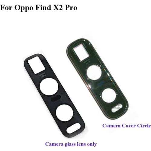 For OPPO Find X2 Pro Rear Back Camera Glass Lens +Camera Cover Circle For OPPO Find X 2 Pro Housing Parts Replacement X2Pro