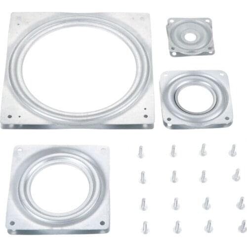 1pc 2/3/4/6 inch Square Bearing Swivel Plate Lazy Susan 360Degree Rotating Rolling Bearing Turntable 300 lbs Bearings Plate