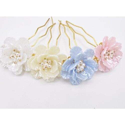 1pcs Ancient Hanfu Hair Accessories Head Decor Hairpin Flower Hair Stick Cosplay Prop Women Girl Christmas Gift