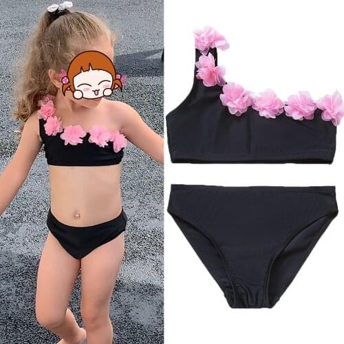 2020 Two Piece Girls Swimsuit Pineapple Childrens Swimwear Two Piece Bathing Suit 2-12 Years Swimsuit Biquini Infantil G1-CZ939