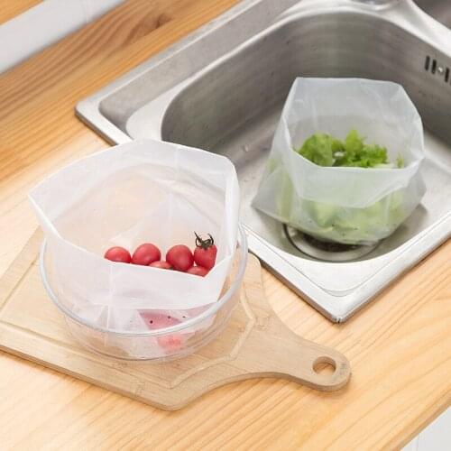 30pcs Garbage Bags Household Waste Trash Bags Disposable Vegetables Fruit Noodles Washing Strainer Kitchen Accessories