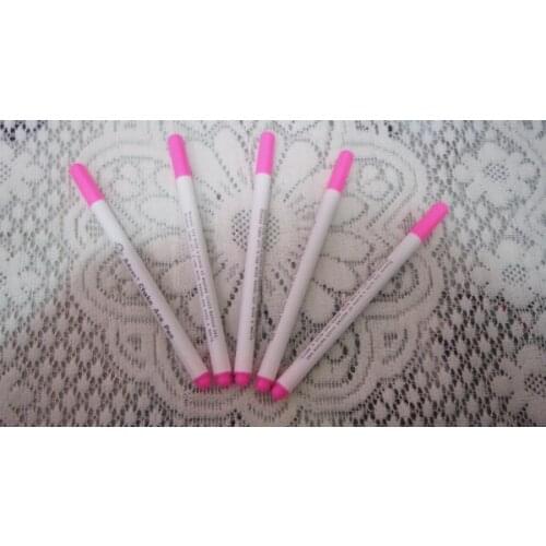 5pcs/lot Pink Color Water Erasable Pen DIY Ink Markers Pen Fabric Marker Marking Pen counted cross stitch kits Cross Stitch Set