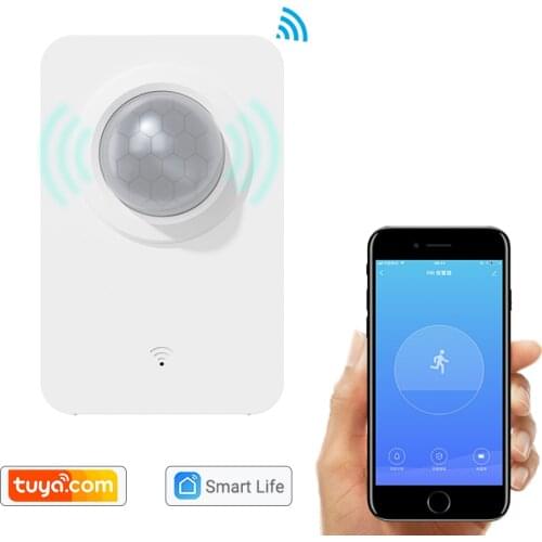 Wireless WiFi PIR Motion Sensor Human Body Detector Home Alarm System Tuya Smart Life App DIY Home