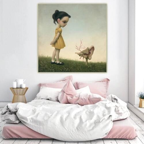 Citon Mark Ryden《Ear》Canvas Art Oil painting Artwork Poster Picture Modern Wall Decor Home Living room Decoration