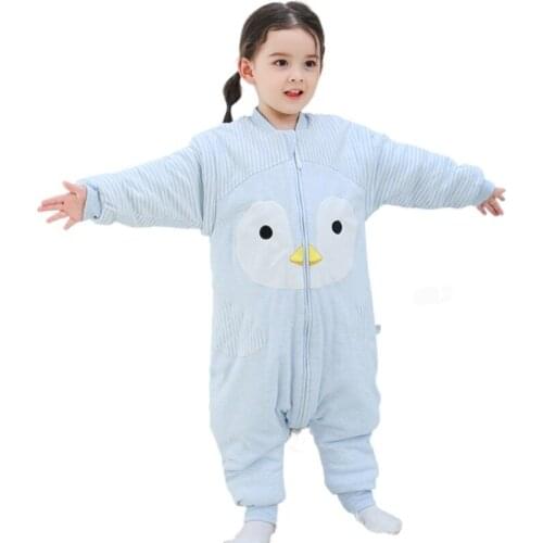 Gigoteuse Bebe Baby Clothes Legs Sleeping Bag 0-6Y Autumn Winter Warm Thick Sleep Sack Cartoon Sac De Couchage Neonato Slaapzak