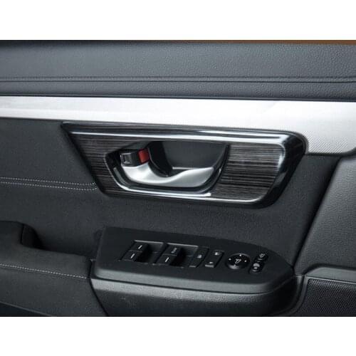 For Honda CRV CR-V 2017-2019 2020 2021 Stainelss Steel Interior Door Handle Bowls Cover Trim Inner Door Handle Frame Protector