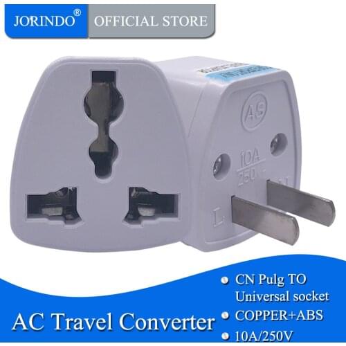 JORINDO US 1-15p Canada Japan Thailand Male To US EU AU UK 2 Pin AC Power Travel Adapter Electric Plug Converter Pop Socket