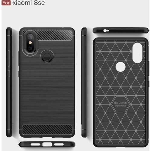 Summer Cases for Xiaomi8 Carbon Fiber cases for Mi8 SE cover heavy duty case for xiaomi8 explore DHL Free shipping 50pcs