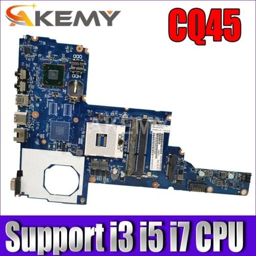 Akemy CQ45 laptop Motherboard For HP 250 240 1000 CQ45 Motherboard HM75 Support i3 i5 i7 CPU free CPU 100% test OK