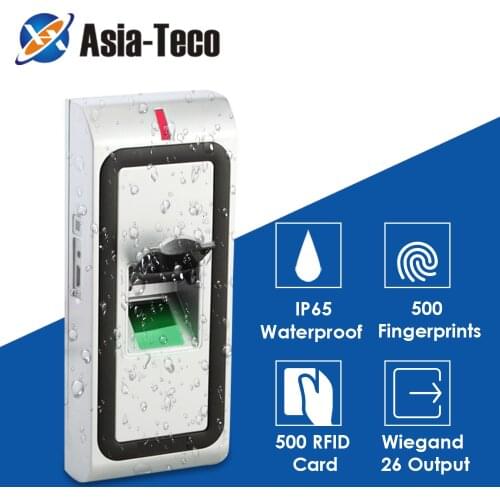 Metal IP65 Waterproof Biometrics Fingerprint Access Control System 1000 Users RFID 125khz Reader Door Access Control