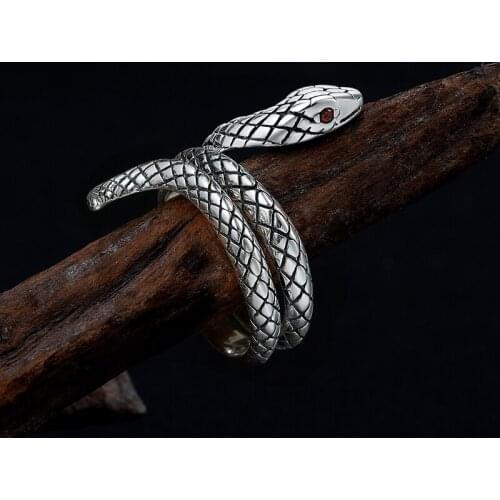New Charming Open Snake Ring for Women Vintage Boho Party Rings Gothic Punk Jewelry Gifts for Girls 2021