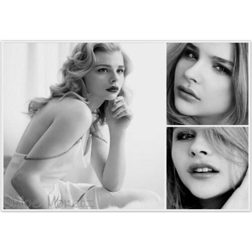 New Arrival Chloë Grace Moretz Canvas Painting Poster Home Decor Cloth Fabric Wall Art Poster for Living Room 20x30cm,27x40cm
