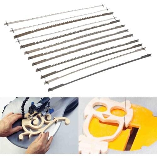 12pcs/lots Pinned Scroll Saw Blades Woodworking Power Tools Accessories 127mm Black